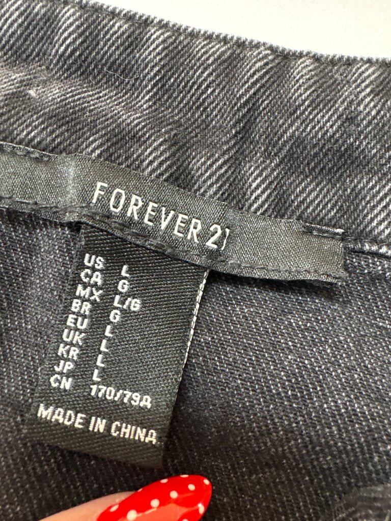 Forever 21 Black Denim Skirt
