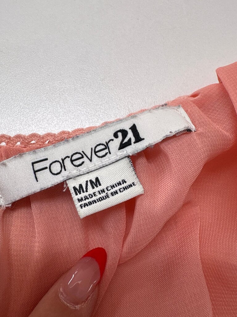 Forever 21 Pink Chiffon Top