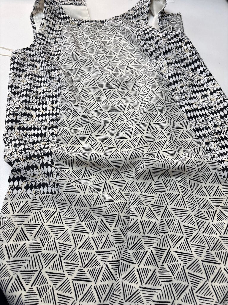 Black and White Printed Dress