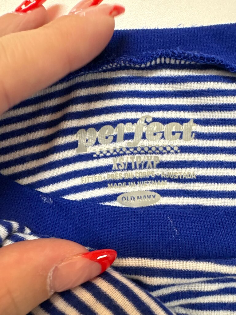 Old Navy Perfect Long Sleeve Striped Top