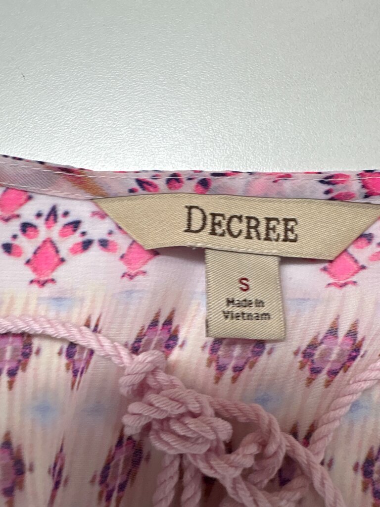 Decree Women's Pink Patterned Blouse