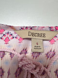 Decree Women's Pink Patterned Blouse