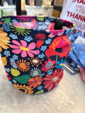 Colorful Floral Print Tote Bag