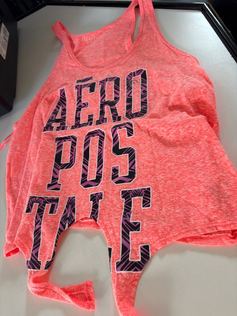 Aéropostale Pink Graphic Tank Top