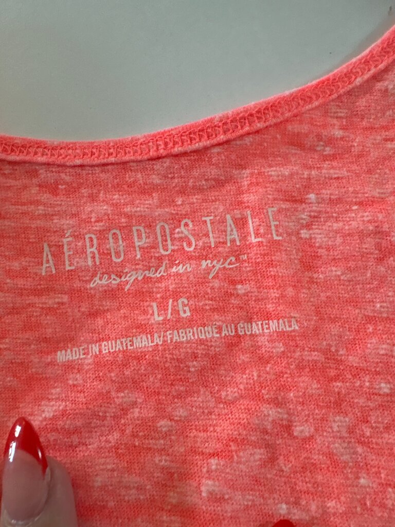 Aéropostale Pink Graphic Tank Top