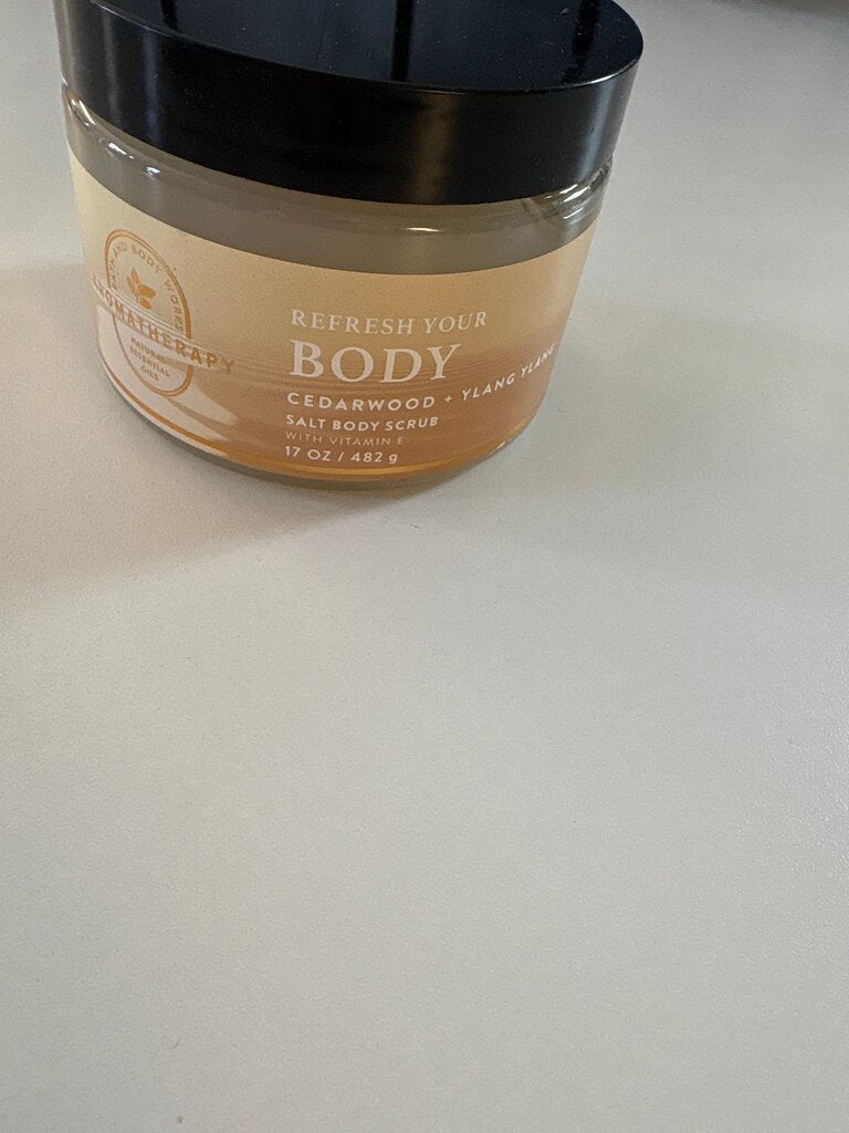 Refresh Your Body Cedarwood + Ylang Ylang Salt Body Scrub