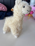 Plush White Llama Toy