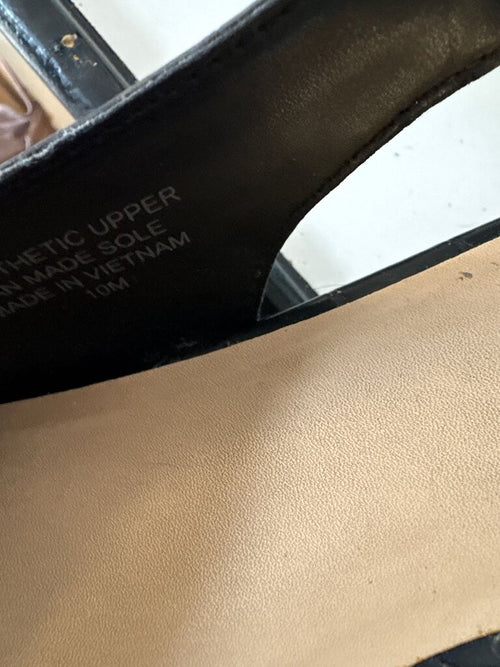 Ann Taylor Black Slingback Heels