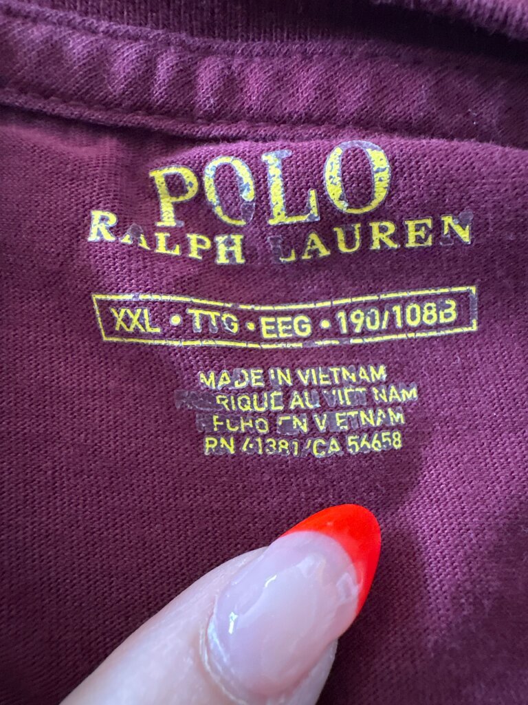 Polo Ralph Lauren Burgundy T-Shirt