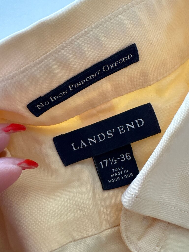 Lands' End No Iron Pinpoint Oxford Shirt