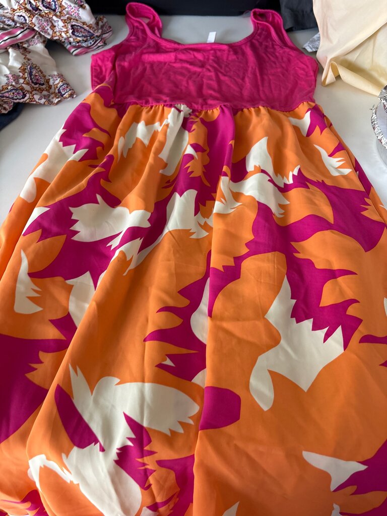 Colorful Summer Dress with Floral Print