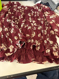Maurices Floral Smocked Blouse