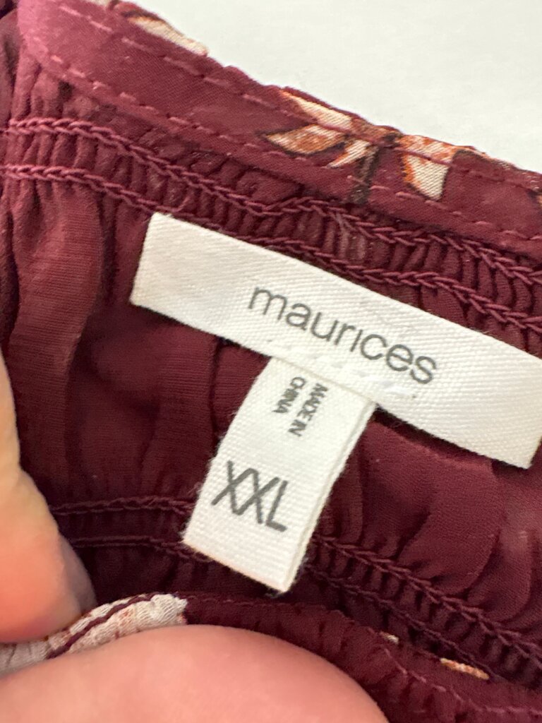 Maurices Floral Smocked Blouse