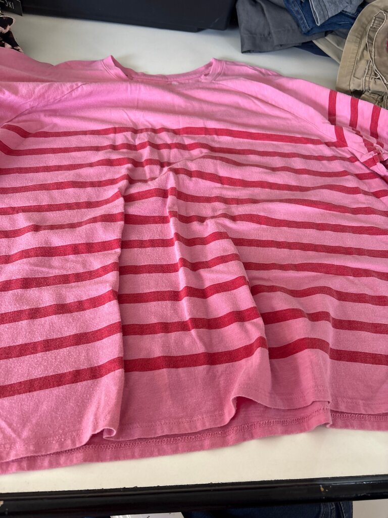 247 by Maurices Pink Striped Top