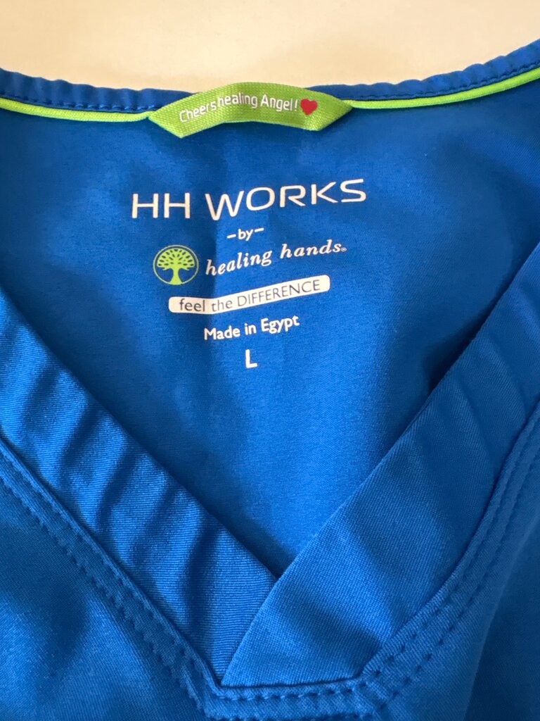 HH Works Blue Scrub Top