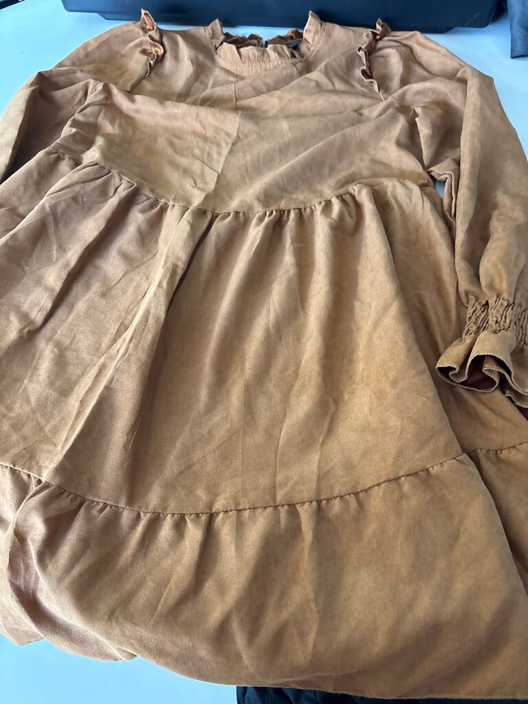 SHEIN Brown Long Sleeve Dress
