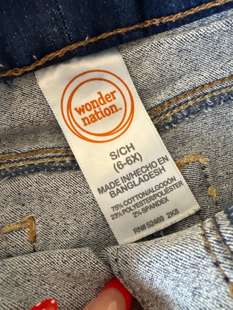 Wonder Nation Girls Denim Jeans