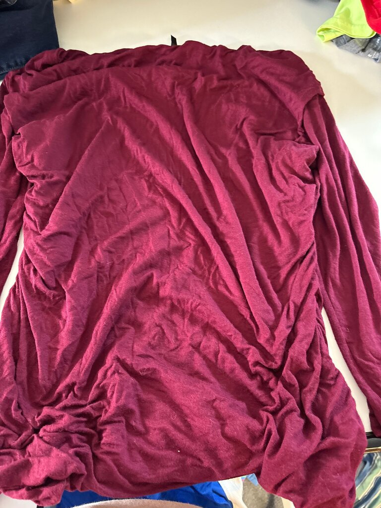 Maurices Burgundy Long Sleeve Top