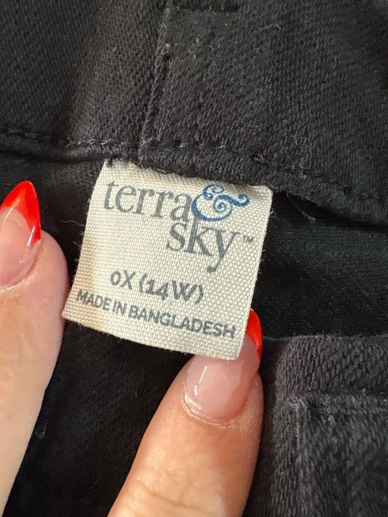 terra & sky Black Stretch Pants