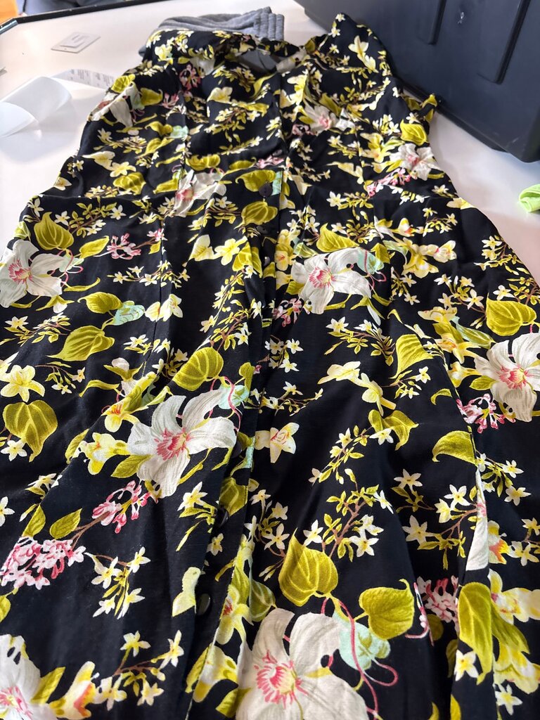 Roaman's Floral Rayon Dress Size 14W