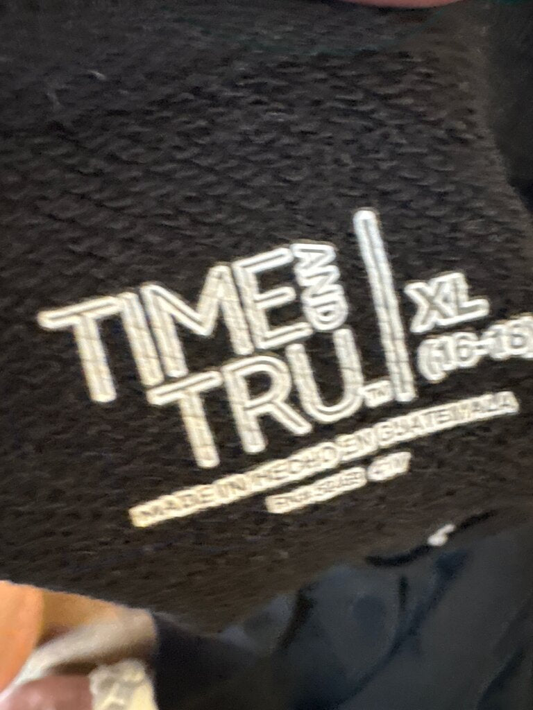 Time and Tru Black Sweatshirt with Star Design