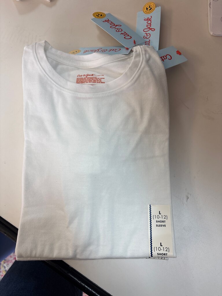 Cat & Jack White Short Sleeve T-Shirt