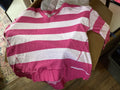 Live Well Pink Striped V-Neck Top