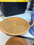 Woven Willow Basket with Handles