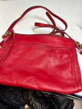 Fossil Red Leather Crossbody Bag
