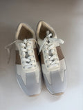 Women's Casual Sneakers with Beige Accents