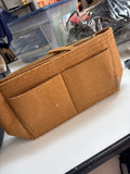 Brown Felt Organizer Pouch