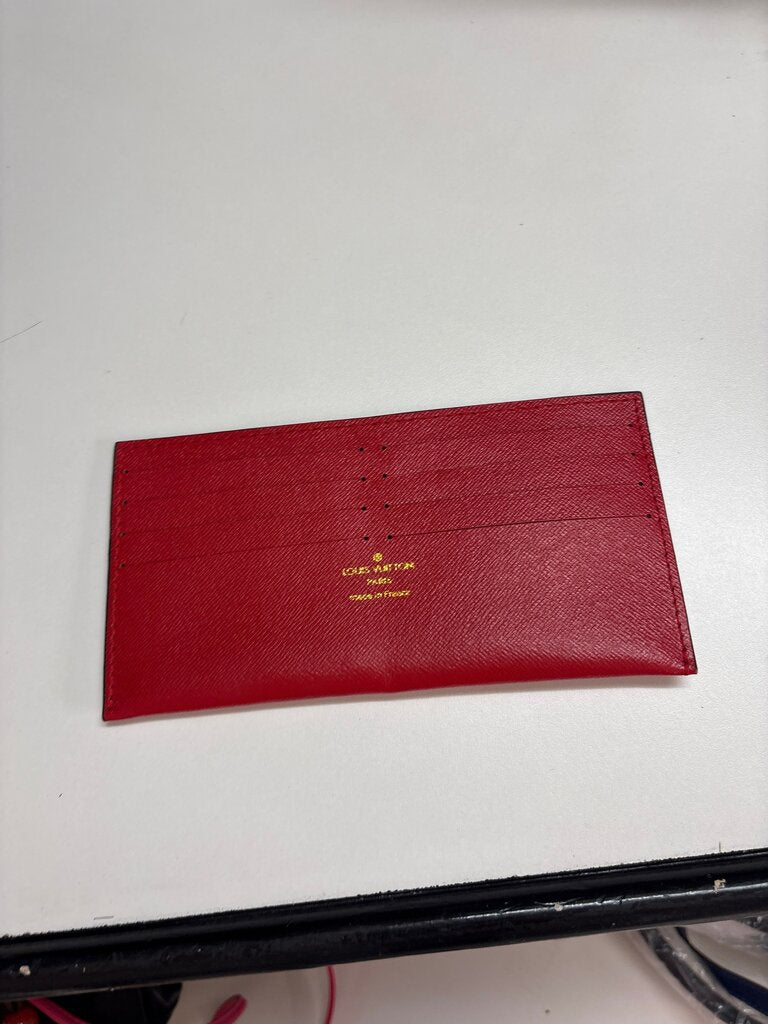 Red Leather Cardholder