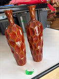 Ceramic Honeycomb Pattern Vases