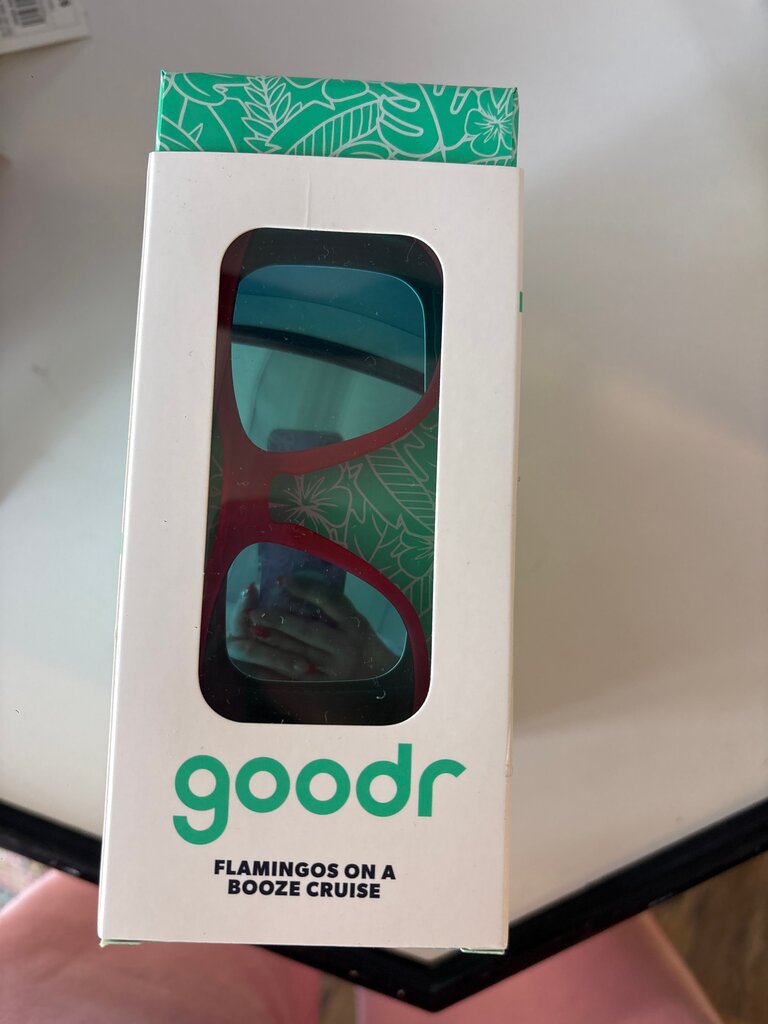 Goodr Flamingos on a Booze Cruise Sunglasses