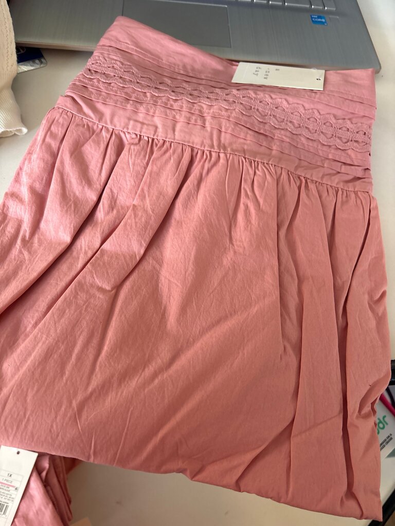Pink Pleated Skirt