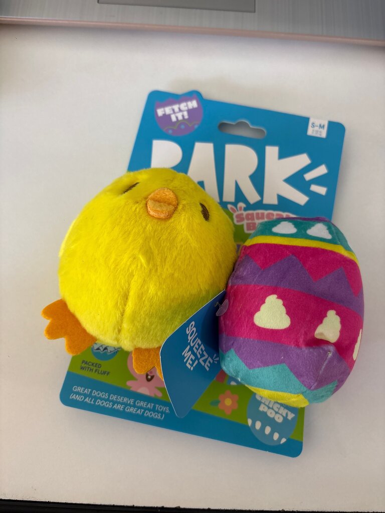Bark Squeak Toy - Chicken and Egg