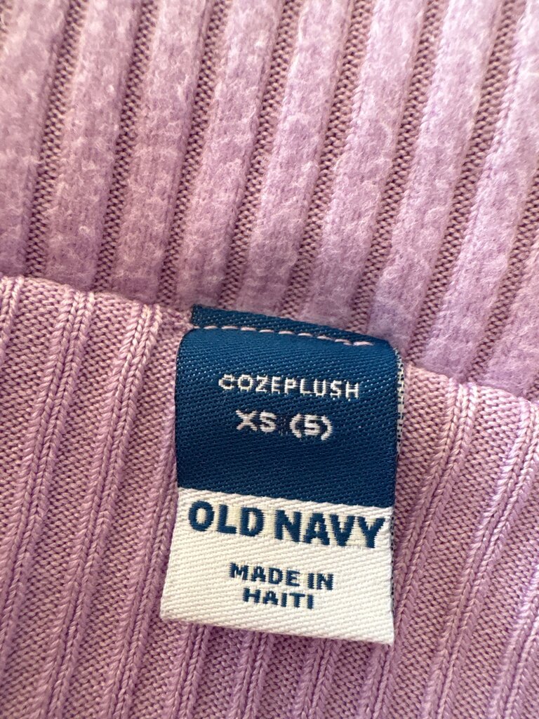 Old Navy Cozeplush Ribbed Lilac Top