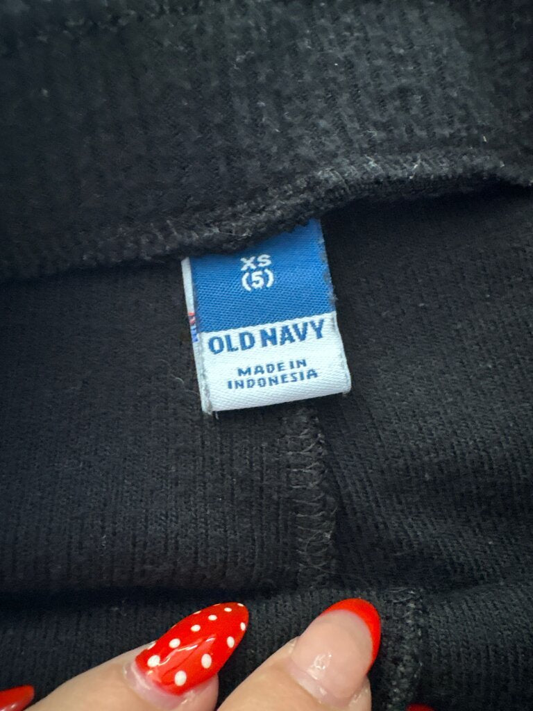 Old Navy Women's Black Ribbed Flare Pants