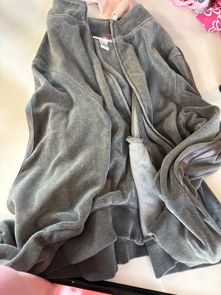 Style & Co. Sport Gray Zip-Up Jacket
