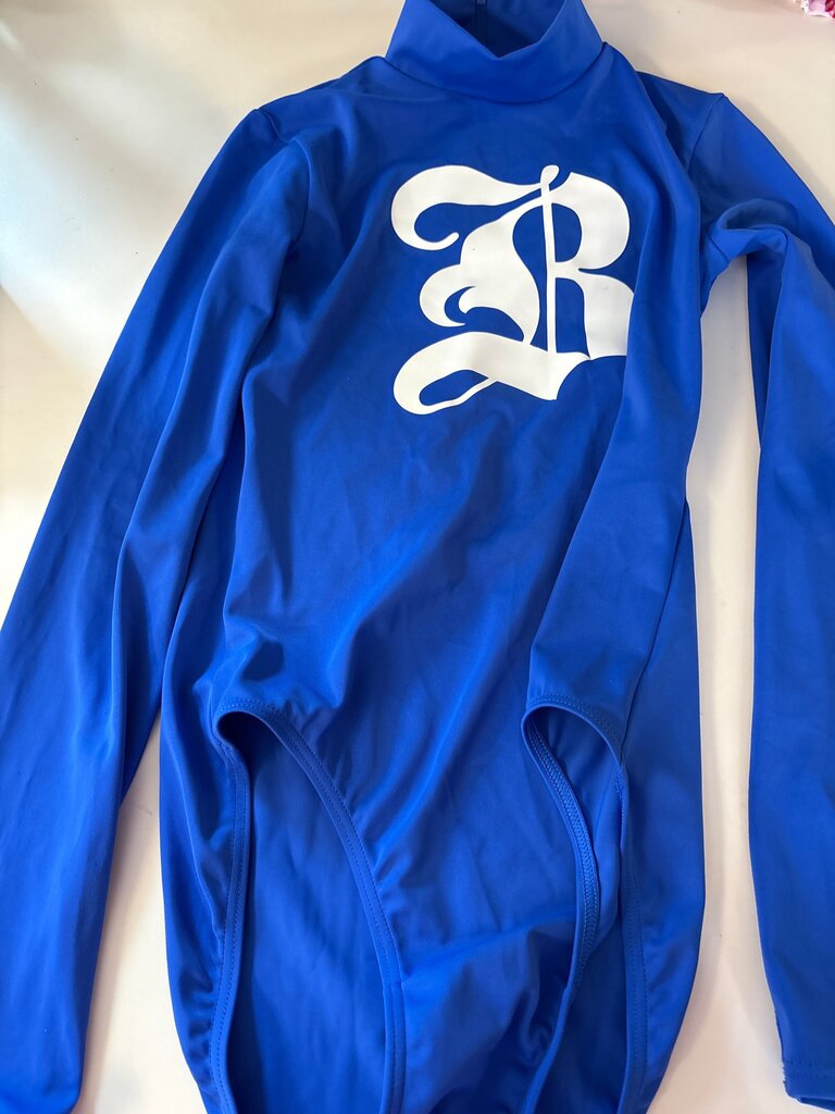 Weissman Long Sleeve Blue Leotard