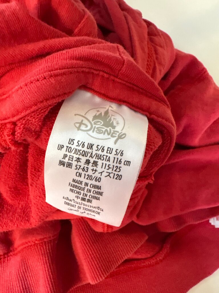 Disney Mickey Mouse Red Hoodie