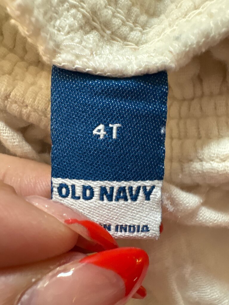 Old Navy 4T White Shorts