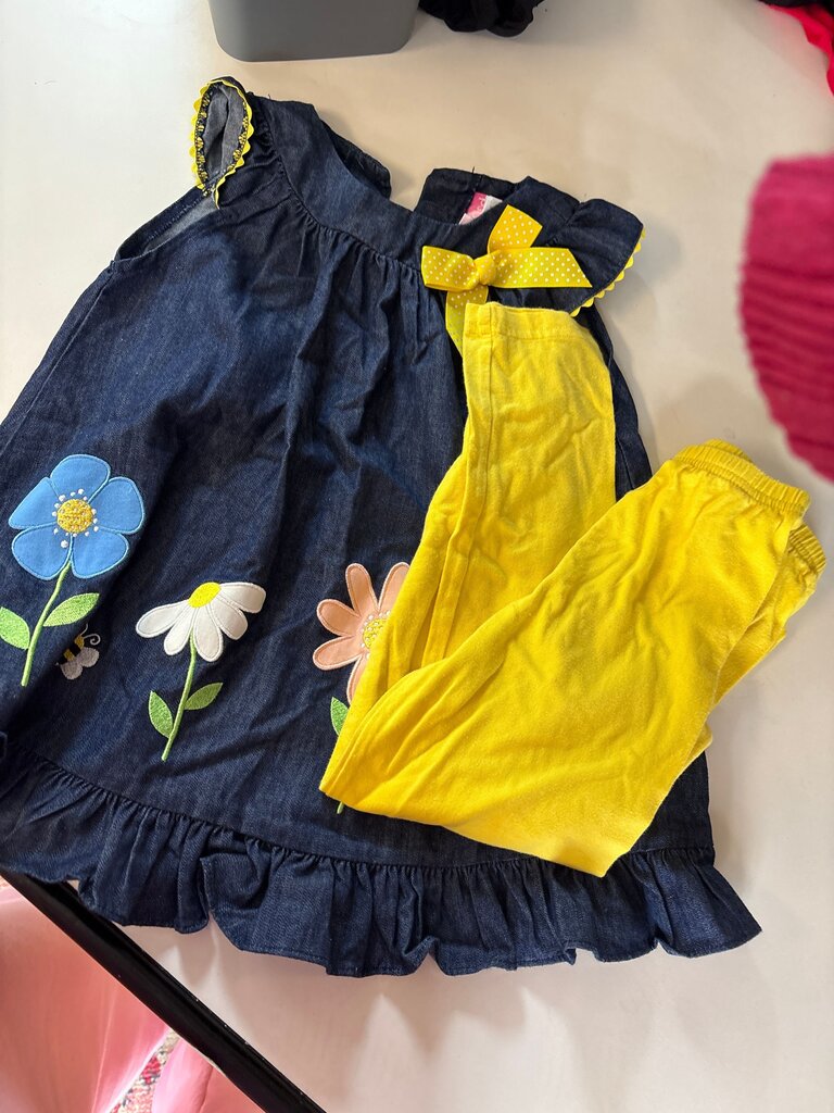 Goodlad Floral Dress and Legging Set