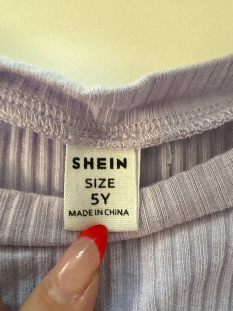 SHEIN Lavender Long Sleeve Set Size 5Y