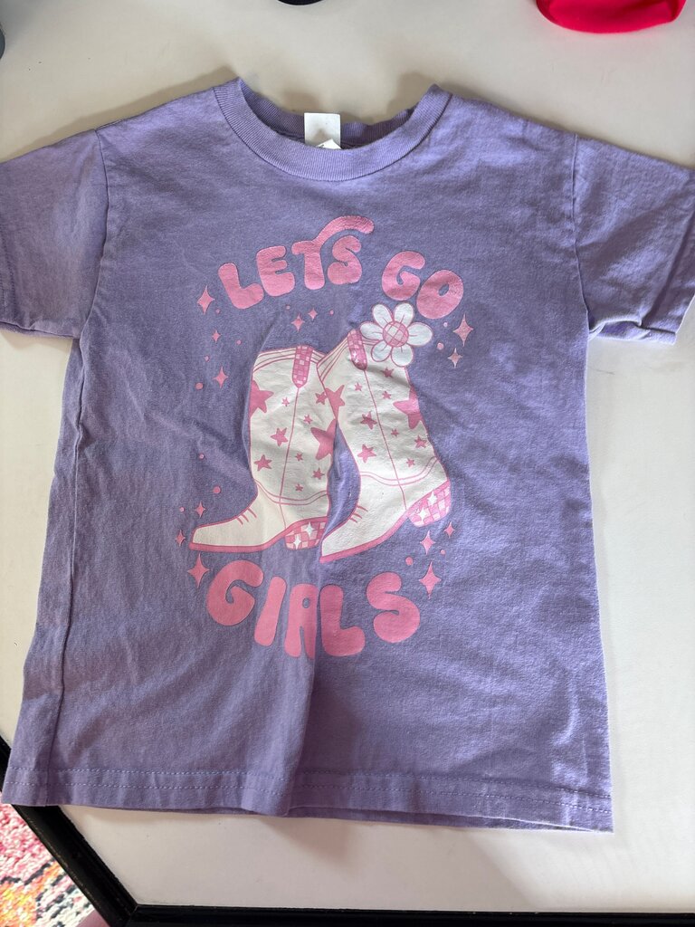 Hanes Let's Go Girls Purple T-Shirt