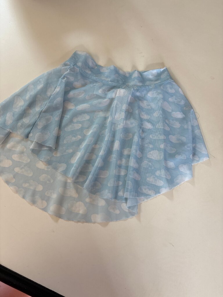 Capezio Girls' Cloud Print Tulle Skirt