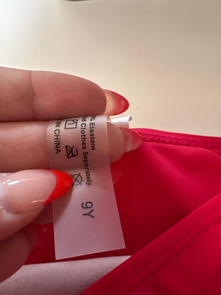 Girls' Red Swim Bottoms