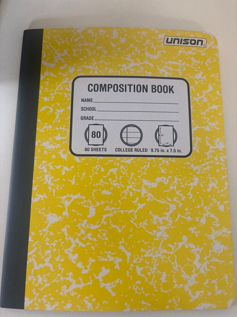 Unison Yellow Composition Book