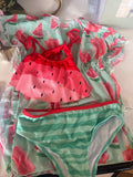 Watermelon Print Swimsuit Set
