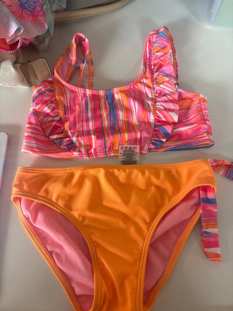 Girls' Colorful Two-Piece Swimsuit